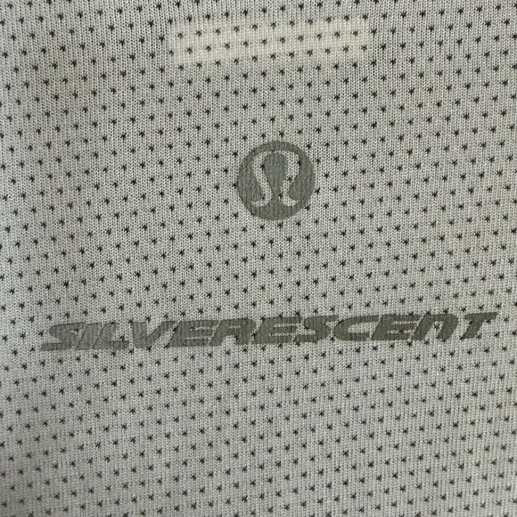 Lululemon Silverescent Mesh Running Tank Size 8 White Gold Athletic Top - Picture 3 of 4
